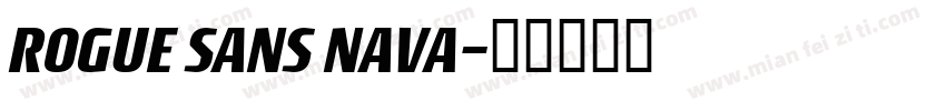 ROGUE SANS NAVA字体转换